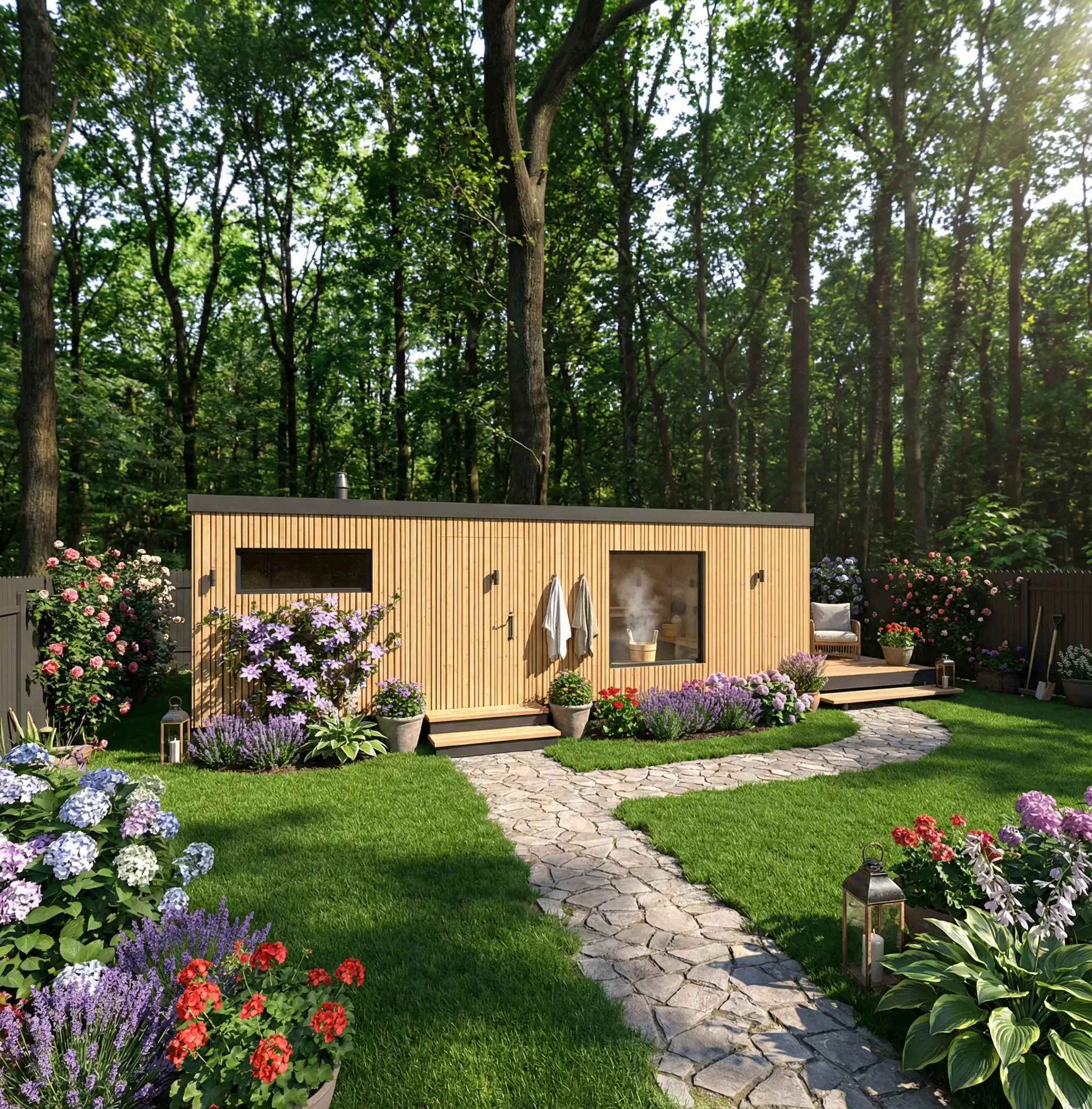 Каркасная баня 8,4x2,4м